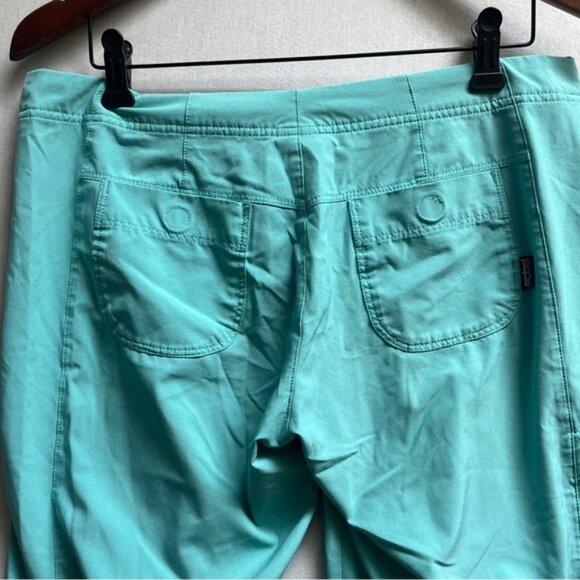 Patagonia Capris Teal Women's Pants Sz 8 - Picture 3 of 10
